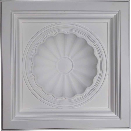 EKENA MILLWORK 23 7/8"W x 23 7/8"H x 5 1/2"P Shell Ceiling Tile CT24X24SH